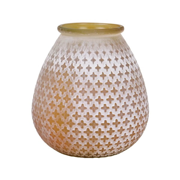 Пясъчнокафява ваза от рециклирано стъкло Clover, височина 27 cm - Ego Dekor