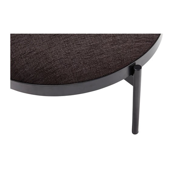 Черна табуретка за крака Futuro, ø 65 cm Sen - Hübsch-image-1