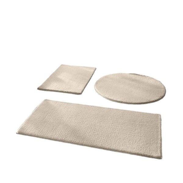 Бежови килими за баня в комплект от 3 бр. 50x90 cm – Mila Home