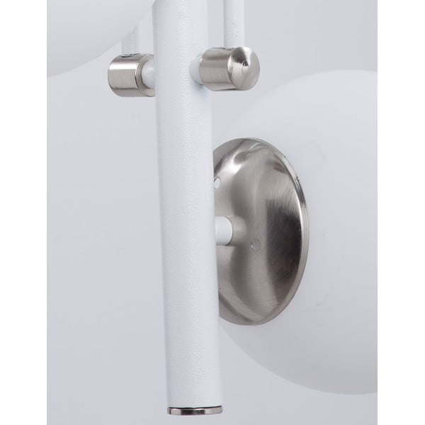 Висяща лампа със стъклен абажур в сребристо-бяло ø 15 cm Libra - Squid Lighting-image-2