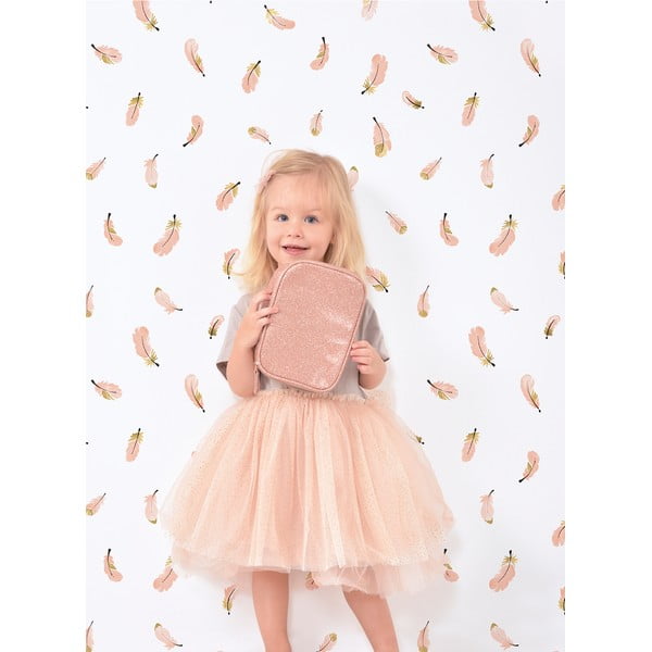 Детски тапет 10 м x 50 см Gold Feathers - Lilipinso-image-1