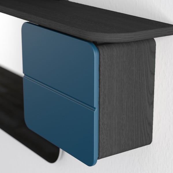 Комплект за антре в дъбов декор в цвят черен петрол One More Look - UMAGE-image-3