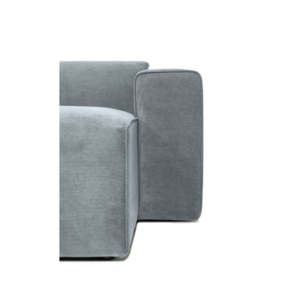 Сив модулен диван от рипсено кадифе (десен ъгъл) Sting – Scandic-image-3