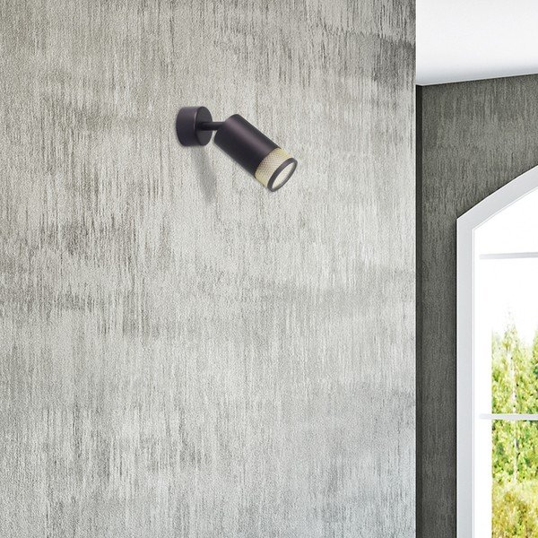 Черна стенна лампа Flin – Candellux Lighting-image-1
