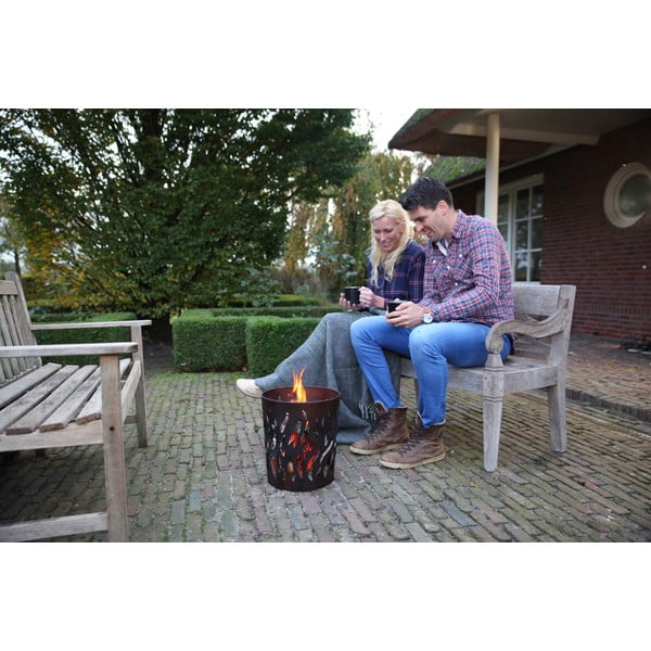Метална камина Огън, ⌀ 32 cm - Esschert Design-image-1