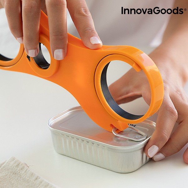Мултифункционален нож за отваряне на контейнери 5 в 1 - InnovaGoods-image-1