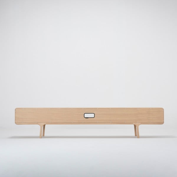 ТВ скрин от масивен дъб с 2 чекмеджета Fawn - Gazzda-image-4