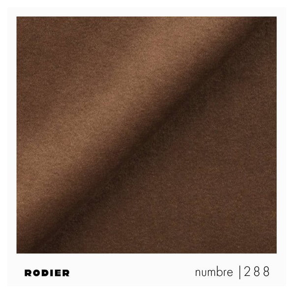 Кафяв кадифен разтегателен ъглов диван с място за съхранение (ляв ъгъл) Rene – Rodier-image-4