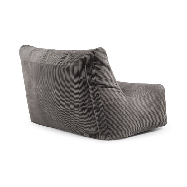 Тъмнокафяв пуф от рипсено кадифе Sofa Seat Lounge – SLOWDOWN-image-4