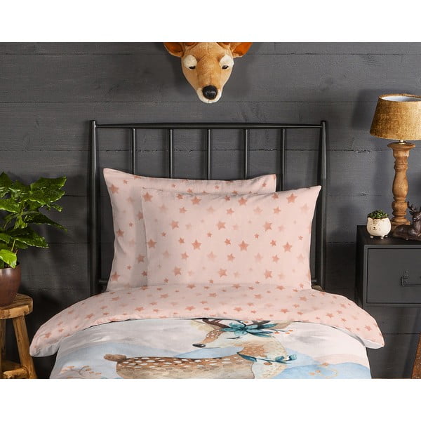 Единично  фланелено детско спално бельо 140x200 cm Josy – Good Morning-image-2