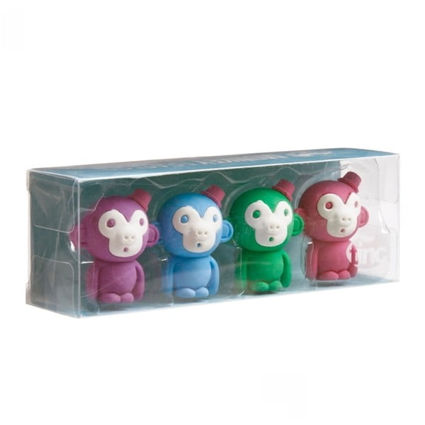 Sada 4 parfémovaných gum TINC Monkeys