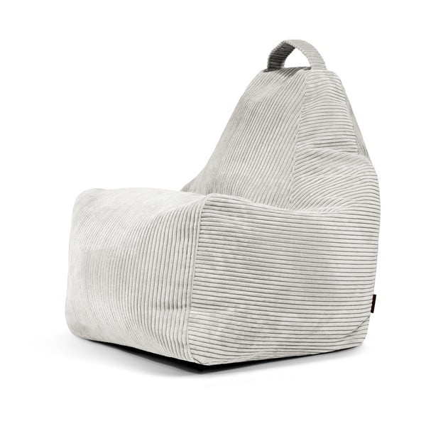 Кремав пуф от рипсено кадифе Play Amuse – SLOWDOWN