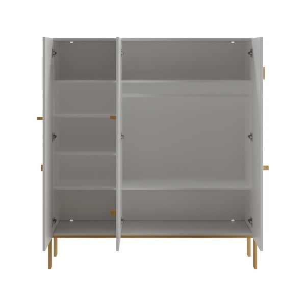 Светлосив детски гардероб 150x170 cm Cube - Pinio-image-2