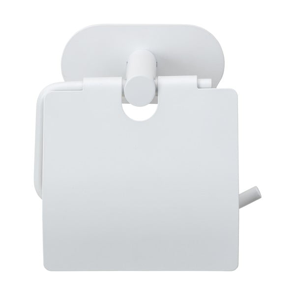 Бял самозалепващ държач за тоалетна хартия от неръждаема стомана Orea – Wenko-image-3