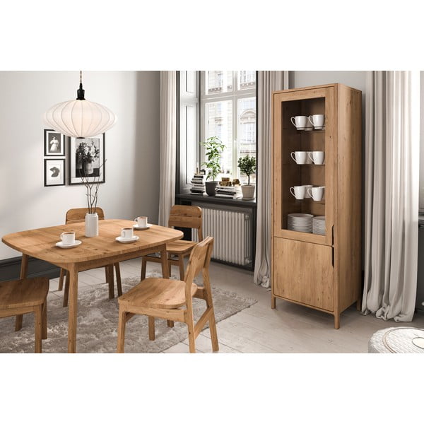 Витрина от масивен дъб в естествен цвят  59x188 cm Twig – The Beds-image-4