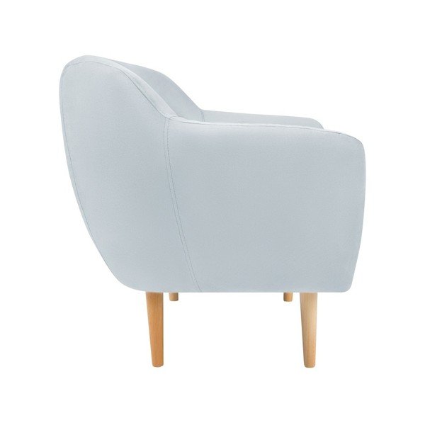 Světle modré sametové křeslo Mazzini Sofas Sardaigne-image-2