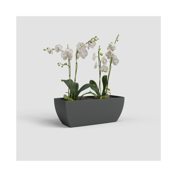 Саксия за цветя от рециклирана пластмаса 30 cm Siena – Artevasi-image-3