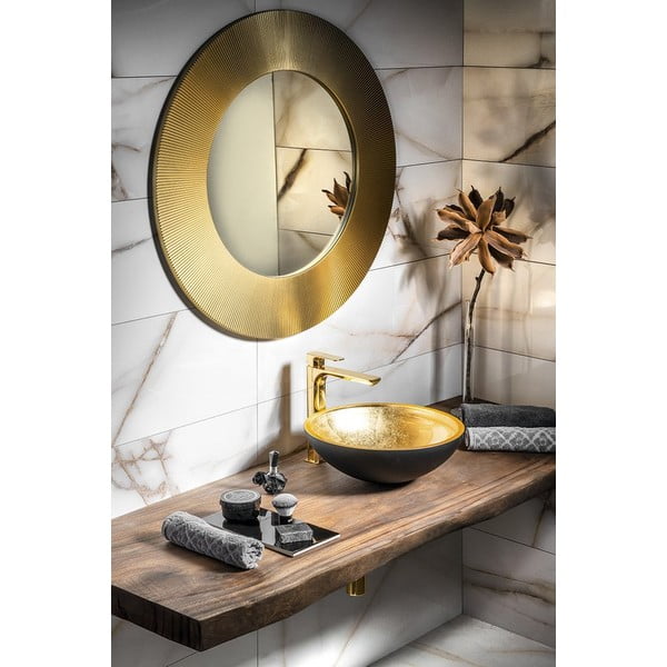 Стояща батерия за мивка в златист цвят Spy – Sapho-image-3