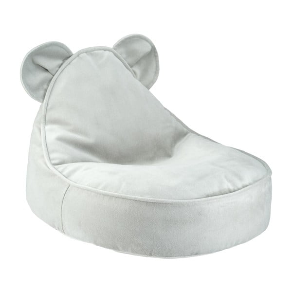 Кадифен детски пуф в цвят мента Bear – Wigiwama