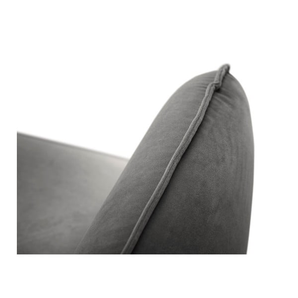 Кресло от тъмносиво кадифе Vienna - Cosmopolitan Design-image-2