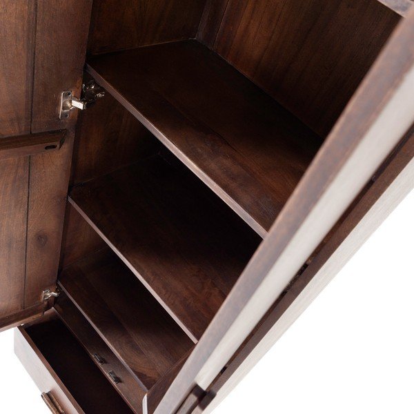 Шкафче от масивно манго в тъмно естествен цвят 60x200x35 cm Liya – WOOOD-image-4