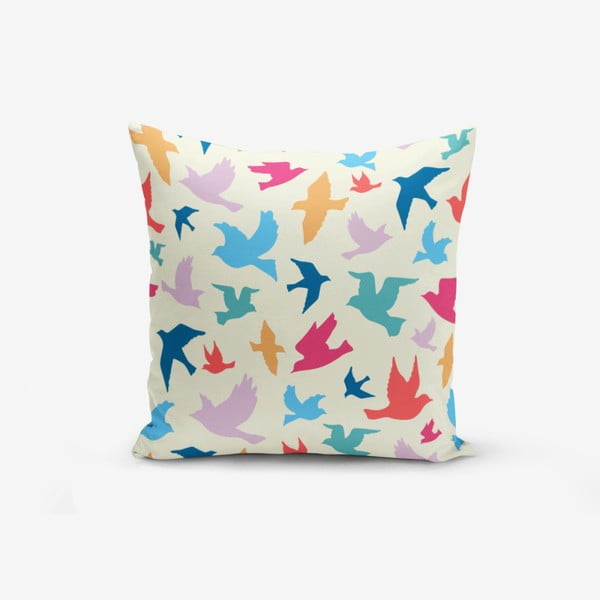 Калъфка за възглавница от памучна смес Modern Birds, 45 x 45 cm - Minimalist Cushion Covers