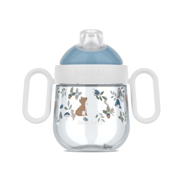 Светлосиня пластмасова детска чаша 200 ml Forest Friends – Mepal-image-3