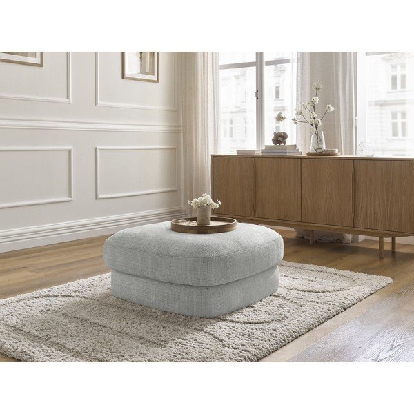 Светлосива шенилова табуретка Leonore – Bobochic Paris-image-4