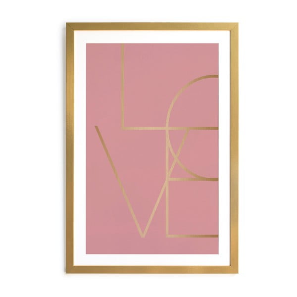Картина в рамка , 40 x 60 cm Golden Love - Velvet Atelier