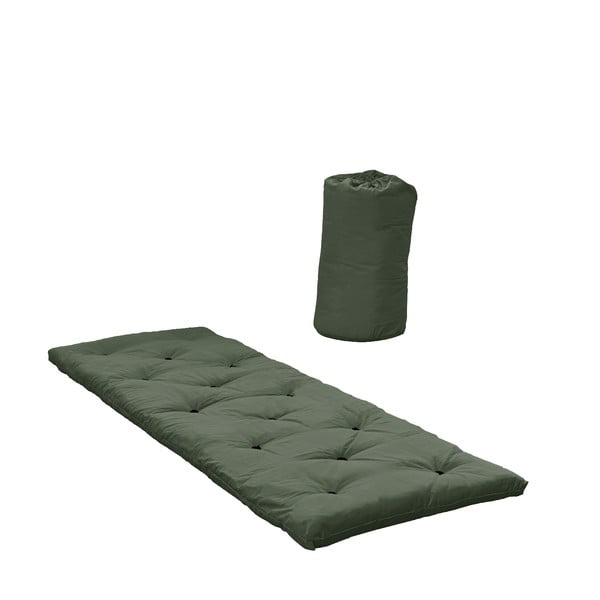 Зелен матрак за футон 70x190 cm Bed In a Bag Olive - Karup Design