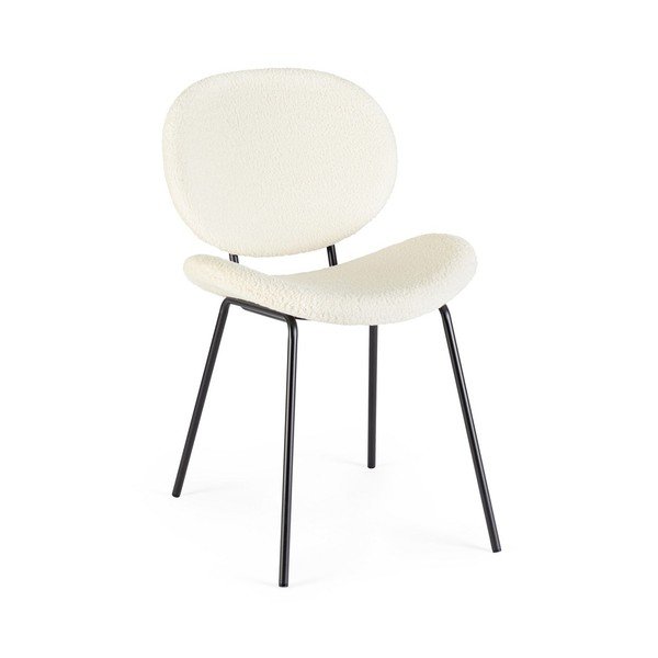 Бял тапициран трапезен стол Maddie – Yes Everyday