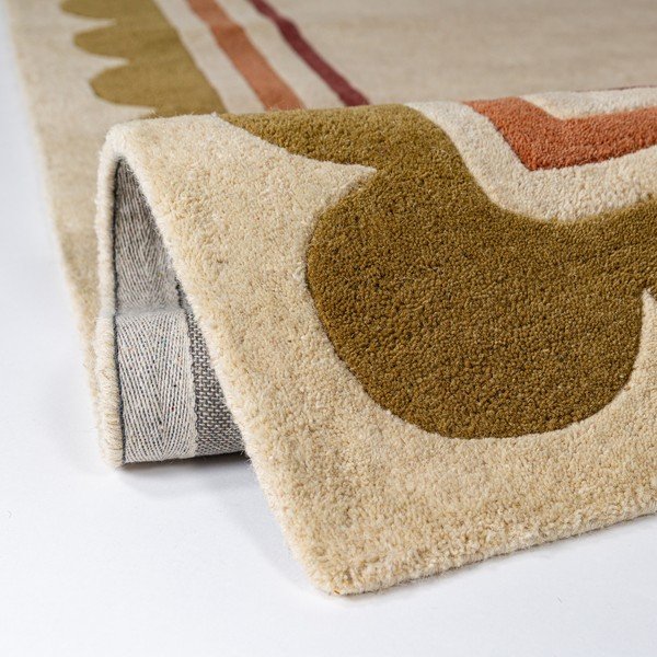Ръчно изработена вълнена пътека в естествен цвят 80x230 cm Lois – Flair Rugs-image-2