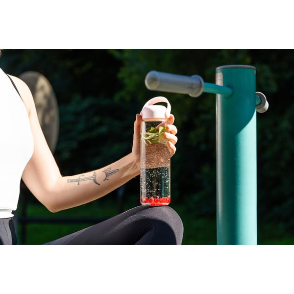 Розова стъклена бутилка  540 ml Fuori – Vialli Design-image-2