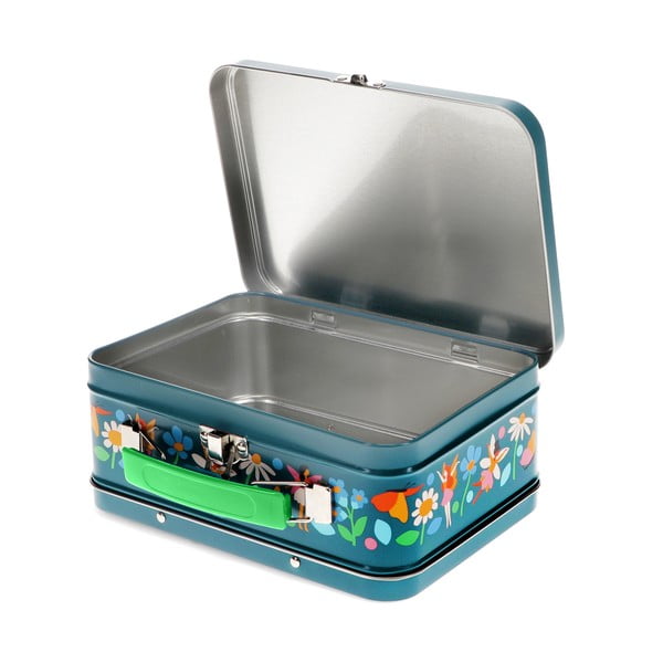 Тъмносин метален детски куфар 19x8x17 cm Fairies in the Garden – Rex London-image-2