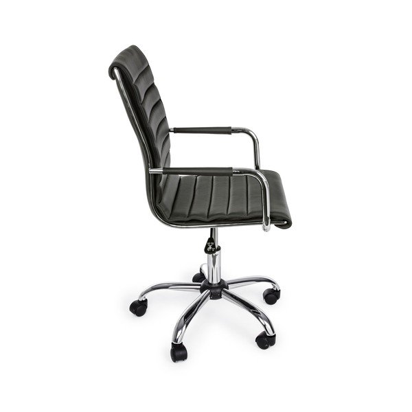 Тъмносив офис стол от имитация на кожа Perth – Yes Everyday-image-3