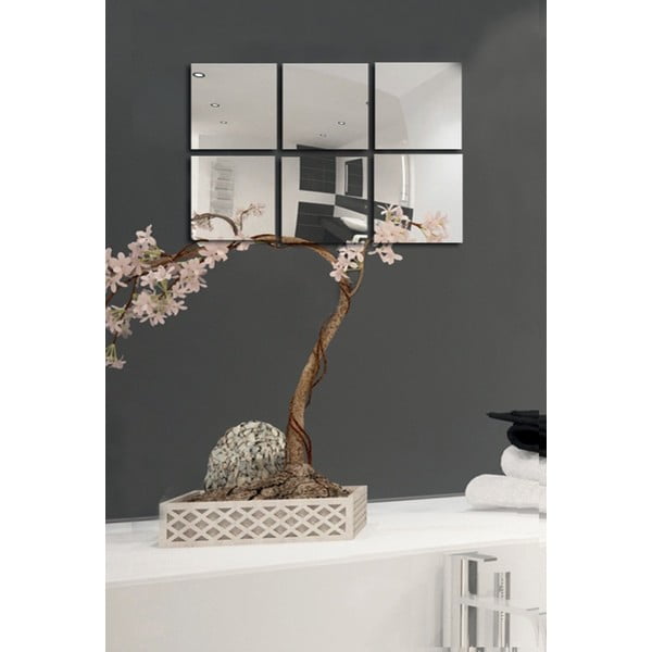 Стенни огледала в комплект от 6 бр. 10x10 cm – MSV-image-1