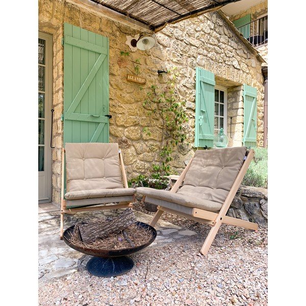 Светлокафяво градинско кресло Boogie – Karup Design-image-4