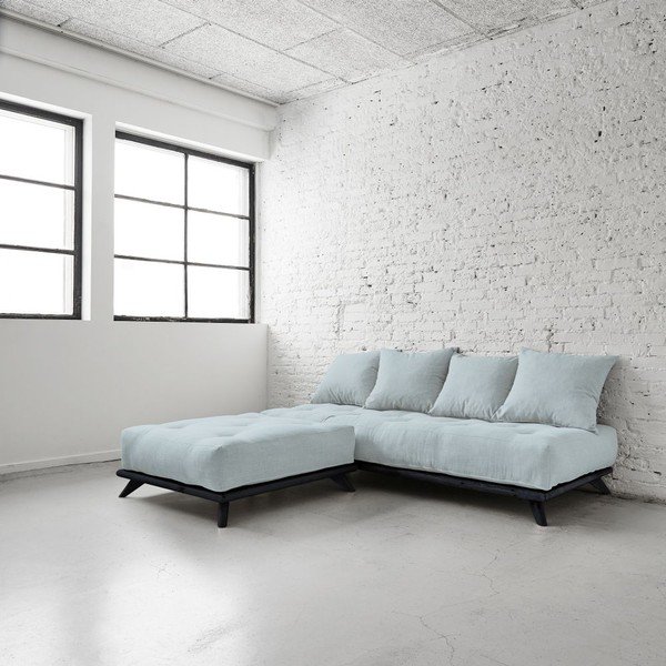 Pohovka Senza Black/Sky Blue-image-2