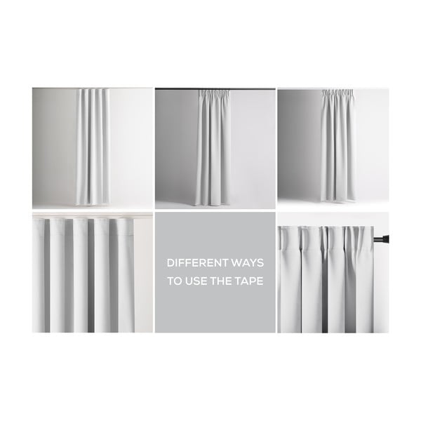 Бяло затъмняващо перде 140x245 cm Kierra – Restilo-image-3