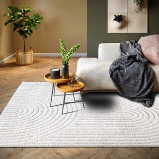 Бял килим 200x280 cm Panglao New York White – Elle Decoration