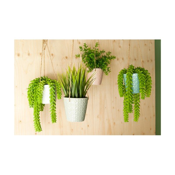 Сива висяща саксия Hew - PT LIVING-image-1