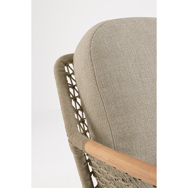 Светлокафяв метален градински стол Eulero – Bizzotto-image-3