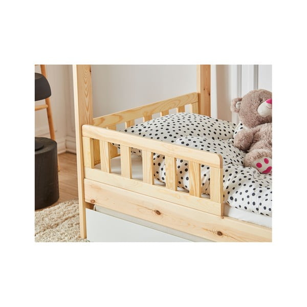 Комплект от 2 кафяви дървени прегради за детско легло , 160 x 70 cm Classic - Pinio-image-2