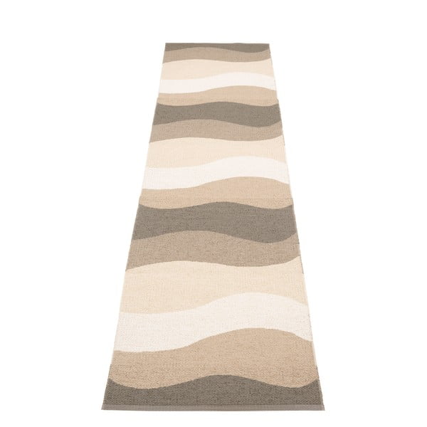 Кафява и бежова пътека за открито и закрито 70x300 cm Urvi Earth – Pappelina