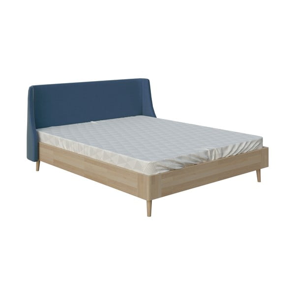Синьо двойно легло , 180 x 200 cm Lagom Side Wood - ProSpánek