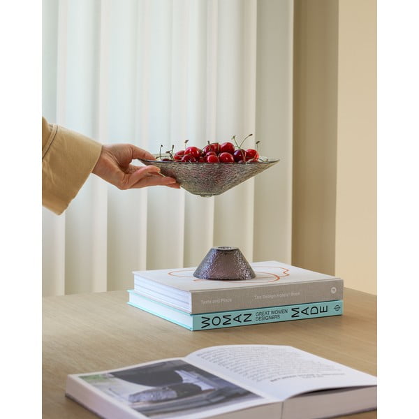 Зеленo-кафява стъклена купа купа за плодове ø 15 cm Bonbon – Hübsch-image-1