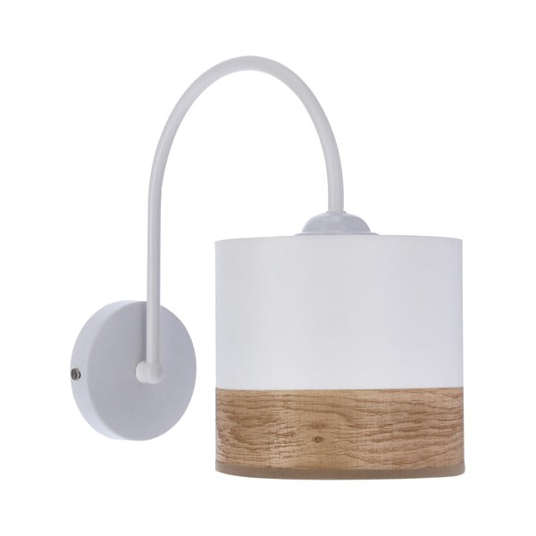 Бяла стенна лампа ø 15 cm Bianco - Candellux Lighting