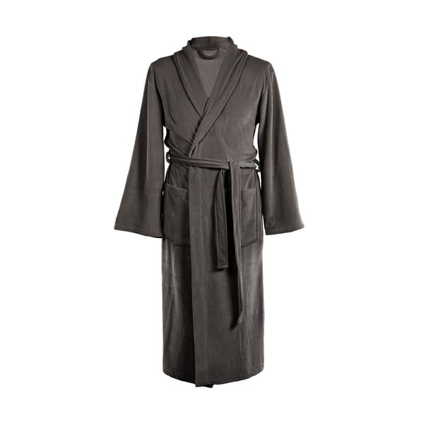 Сива хавлия от микроплюш размер S/M Elena – Tiseco Home Studio