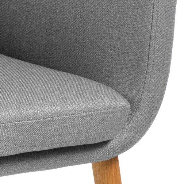 Светлосиво кресло Nora - Actona-image-1