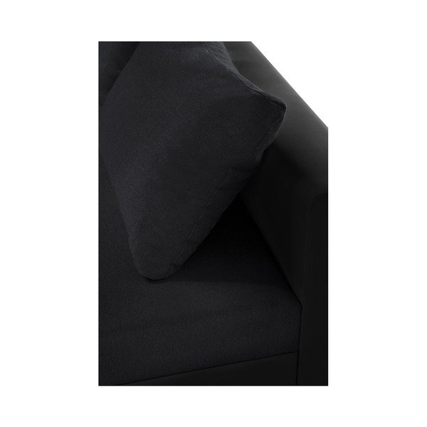 Černá rohová pohovka s lůžkem na levé straně INTERIEUR DE FAMILLE PARIS Aventure-image-2